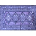 thumbnail image 1 of Ahgly Company Machine Washable Indoor Rectangle Persian Blue Traditional Area Rugs, 4' x 6', 1 of 4