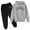 Dark Gray, variant on JIKNTTR Boys Clothing Sets Kids Outfits Autumn Winter Children's Hoodie Pullover Set Casual Letter Printed Long Sleeve Underwear Set﻿ Comfortable Casual Suit