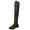 AG, variant on Wyzesi Brown Boots for Women Knee High Narrow Calf Women's Fashion Flock Round Toe Boots Solid Shoes High Heels Over Lacup Knee High Boots Christmas Boots for Women