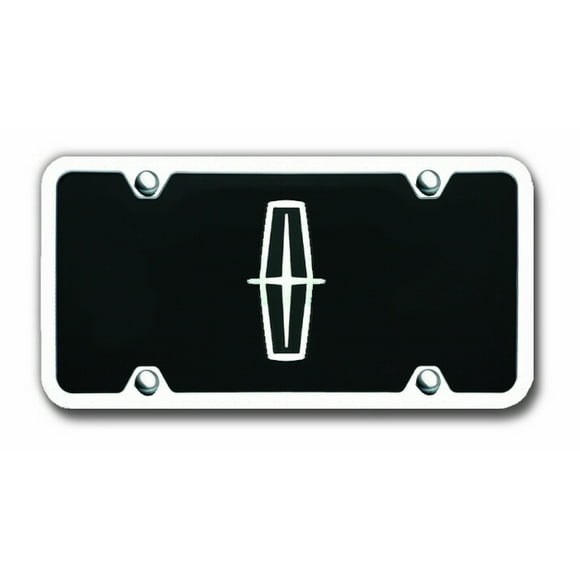 Enhance Your Lincoln's Look with 3D Black/Silver Logo Plate | Made in USA