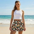 thumbnail image 4 of Jeiento Tropical Floral Tennis Skort for Women High Waisted Golf Pickleball Skirt with Shorts Pocket Activewear Size M, 4 of 7