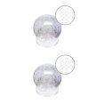 thumbnail image 2 of Yuarrent 10/Set Soporte de exhibición de acrílico Bola de cristal Canicas de vidrio Base de piedra Pequeño 2piezas Medio, 2 of 6