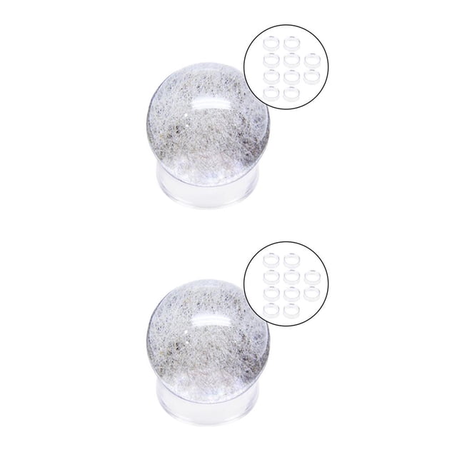 Yuarrent 10/Set Acrylic Display Stand Crystal Ball Glass Base Stone 2piezas Medio