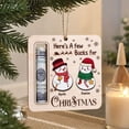 thumbnail image 4 of 3pcs Wooden Christmas Money Holder Ornament, Cash Gift Ornament for Tree Decor, Holiday Unique Pendant for Friend, Exquisitely Carved and Durable, 4 of 6