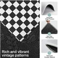 thumbnail image 3 of Black and White Checkered Pattern Kitchen Rugs Sets Of 3,Kitchen Runner Rugs Non Skid Washable,Decorative Kitchen Floor Mats for Kitchen,Sink,Laundry,17"x30"+ 17"x47" + 17"x59", 3 of 6