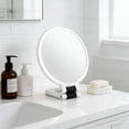 thumbnail image 3 of Modern Mirror 3-in-1 Magnifying , 50X Magnification, Handheld/Wall Mount/Tabletop Design, Double-Sided Makeup Mirror with 360° Adjustable Handle, 3 of 4
