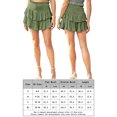 thumbnail image 2 of Minifaldas Falda casual A Line Faldas novedosas Falda plisada acampanada para mujer (Verde militar XL Cgtredaw para Mujer ejercito verde T XXL, 2 of 7