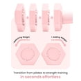 thumbnail image 3 of Juego de mancuernas ajustables Fragraim 4 en 1 de 4,5 kg, color rosa, 3 of 6
