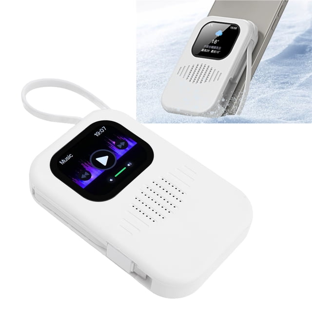 Power Bank, 2 Inch Support Music Playback Fast Charging Touch Screen Speaker for Travel for Home