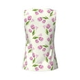 thumbnail image 5 of Picia Tulips Flowers Pattern Women's Workout Tank Top,Breathable Activewear,Slim Fit Athletic Top,Versatile Workout Moisture-wicking top-, 5 of 9
