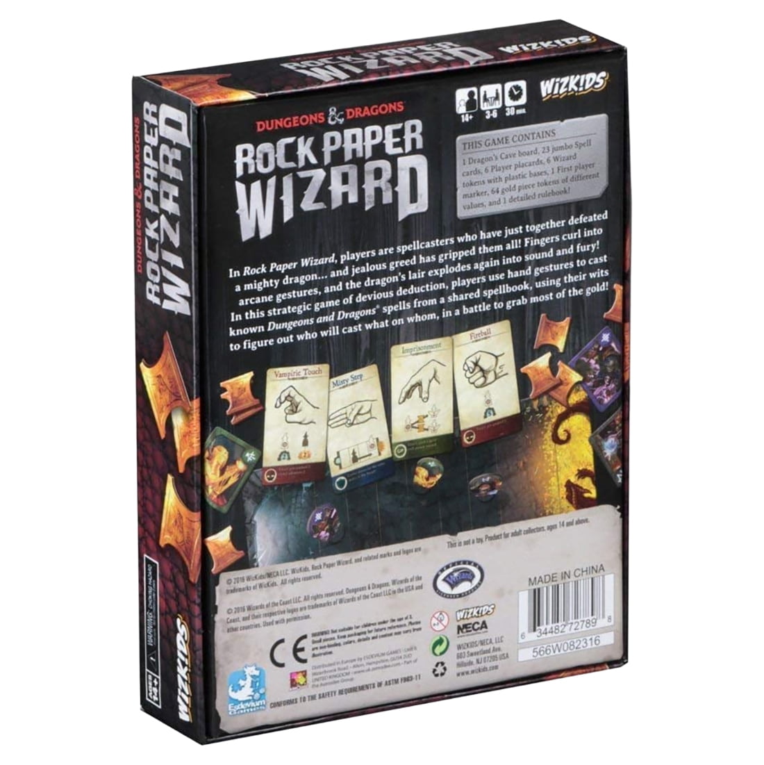 Wizkids Dungeons and Dragons Rock Paper Wizard Board Game
