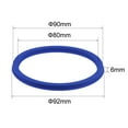 thumbnail image 2 of Uxcell 80mm x 90mm x 6mm UHS Type Radial Shaft Oil Seal PU Blue 5 Count, 2 of 5