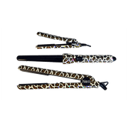 The Neo Choice 3 pcs Trio Complete Full Set W/ 1.25 Inch Hair Straightener, 18-25mm Curling Iron and Mini Hair Iron (Giraffe)