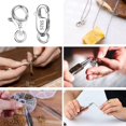 thumbnail image 2 of Alexcraft 925 Silver Plated Lobster Claw Clasp with Closed Jump Rings, 26Pcs Necklace Clasps and Closures Suitable for Jewelry Making Necklaces Bracelet, 2 of 7