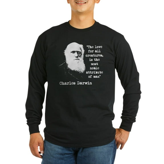 CafePress - Darwin Long Sleeve Dark T Shirt - Long Sleeve Dark T-Shirt
