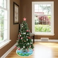 thumbnail image 3 of GZHJMY Christmas Tree Skirt Happy Easter Flowers and Blossom Cherry Xmas Tree Mat 36in Chriatmas Tree Mat for New Year Holiday Party Decor with Tassel, 3 of 6