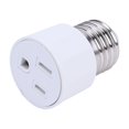 thumbnail image 4 of E26/E27 3 Hole Light Bulb Socket Adapter  Polarized Lamp Socket Adapter Converter  US Plug Light Fixture Bulb Adapter Socket Converter  Light Bulb Plug Adapter for Patio  Garage  Porch, 4 of 10