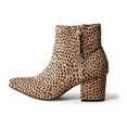 thumbnail image 2 of J. Adams Zuma Ankle Bootie – Closed Pointed Toe, Low Block Heel, Zip-Up Boot for Women – Stylish, Comfortable, Vegan, 2 of 5