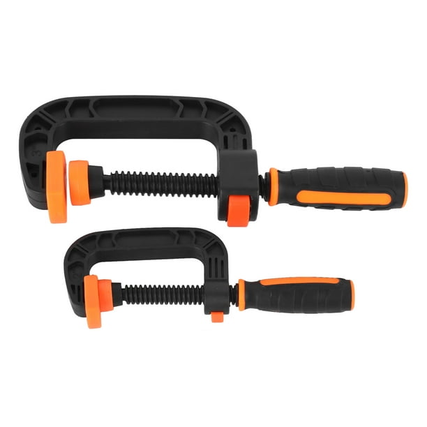 2 uds abrazadera C 2 pulgadas 3 pulgadas botón de liberación rápida ajustable antideslizante ergonómico para proyectos de sujeción del hogar de carpintería