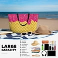 thumbnail image 5 of Honeii Red Ice Cream for Tote Bag with Adjustable Strap,Beach Bag, Waterproof Sandproof Beach Tote Bag, Large Capacity Foldable Beach Bags, 5 of 7