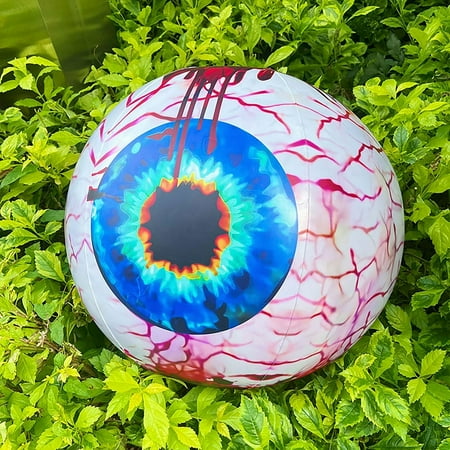 

HLONK Halloween Decorations Halloween 19.65 In LED Glowing Inflatable Eyeball Props With Remote Controller RGB Color Changing LED Light No Light 19.6inch