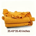 thumbnail image 3 of Dvumao Muslin Blanket With Ruffle Soft Breathable Cotton, 3 of 7