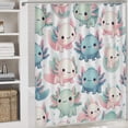 thumbnail image 7 of 4PCS Shower Curtain Sets with Bathroom Sets and Rugs Decor Summer Brown Duck Camouflage Shower Curtain Sets with Non-Slip Rug Toilet Lid Cover U-Shaped Mat with Hooks 72"x72", 7 of 7
