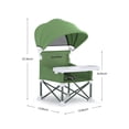 thumbnail image 3 of Asiento elevador portátil para bebés Sunchildor con bandeja y toldo verde, 3 of 7