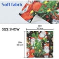 thumbnail image 6 of GZHJMY Christmas Cloth Napkin Cute Santa Reindeer Xmas Berry Kitchen Dining Table Holiday Decor Housewarming New Year Gift 1 Pack 20" × 20", 6 of 6