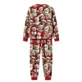 thumbnail image 5 of Family Christmas Pajamas Matching Sets 2025 – Red Long Sleeve Top and Pants with Santa Hat Cat and Snowman Print, Holiday Sleepwear Jammies for Couples, Men, Women, Xmas Matching Outfits, 5 of 5