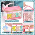 thumbnail image 4 of Bolsa de cosméticos Geetery Chenille Letter Pink Nylon 23x15x12 cm, 4 of 7
