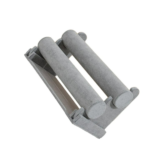 Maytalsory Velvet Bracelet Display With Double Layers Display Effect For Bracelets Grey