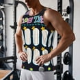 thumbnail image 5 of Pofeuu Space Math Times Tables Print Men's Workout Tank Tops Sleeveless Muscle Gym Shirt Quick Dry-4X-Large, 5 of 7