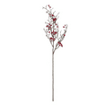 thumbnail image 1 of 30 Inch Two Branch Red Berry Stem, 1 of 1