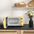 Galanz 0.7 Cu. ft. Retro Countertop Microwave Oven, 700 Watts, Yellow
