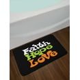 thumbnail image 2 of Hope Bath Mat, Vintage Sixties Inspired Hand Lettering Faith and Love Message with Religious Themes, Non-Slip Plush Mat Bathroom Kitchen Laundry Room Decor, 29.5 X 17.5 Inches, Multicolor, Ambesonne, 2 of 2