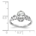 thumbnail image 3 of Primal Gold 10 Karat White Gold White Topaz and Diamond Ring, 3 of 5