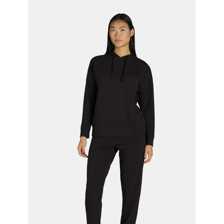 Athletic Works Women's and Women's Plus French Terry Hoodie with Long Sleeves, Sizes XS-4X