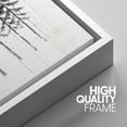 thumbnail image 4 of PixonSign Framed Wall Art Set Group of Black and Gray Fir Trees Canvas Prints Nature Botanical Minimalist Modern Art Decorative for Living Room, Bedroom, Office - 24"x36"x3 White, 4 of 5