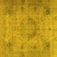 thumbnail image 1 of Ahgly Company Indoor Square Persian Yellow Traditional Area Rugs, 5' Square, 1 of 4