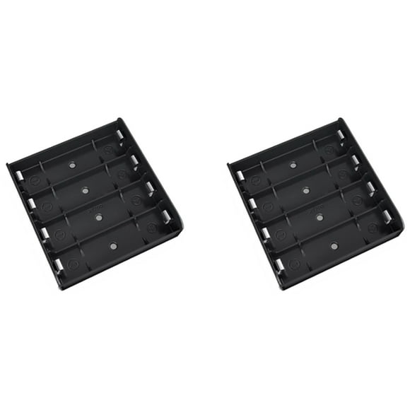 2PCS 4X 21700 Battery Holder Storage Box Case ABS Fireproof Bank Cases Slot Batteries Container with Shrapnel