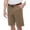 KHAKI, variant on J.A.C.H.S Men's Size 34 Flat Front Chino Short, Light Grey