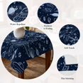 thumbnail image 5 of Navy Blue Cartoon Space Table Cloth Waterproof Tablecloths, Star Spacecraft Rocket Meteorite Tablecloth Dining Table Cover for Kitchen Party Tabletop Outdoor, Square Tablecloth 60x60 Inch, 5 of 9