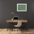 thumbnail image 3 of Elaine-Cusson, Marie 14x12 White Modern Wood Framed Museum Art Print Titled - Rustic World Map, 3 of 4