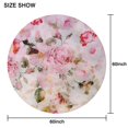 thumbnail image 6 of Pioneer Flower Floral Print Pattern Round Tablecloth 60"x60",Wrinkle Wipeable Table Cloth for Kitchen Dining Room Picnic Patio Party, 6 of 6
