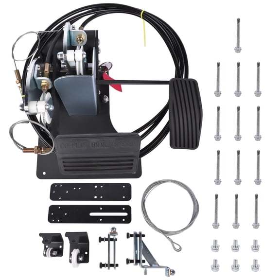 Koomaha Universal Gas & Brake Pedal Dual Control Car Gas Pedal for Driver Training Vehicle