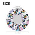 thumbnail image 5 of Yiaed Bright Butterflies1 Print Reusable Shower Cap & Bath Cap & Lined, Oversized Waterproof Shower Caps Designed for all Hair Lengths, 5 of 7