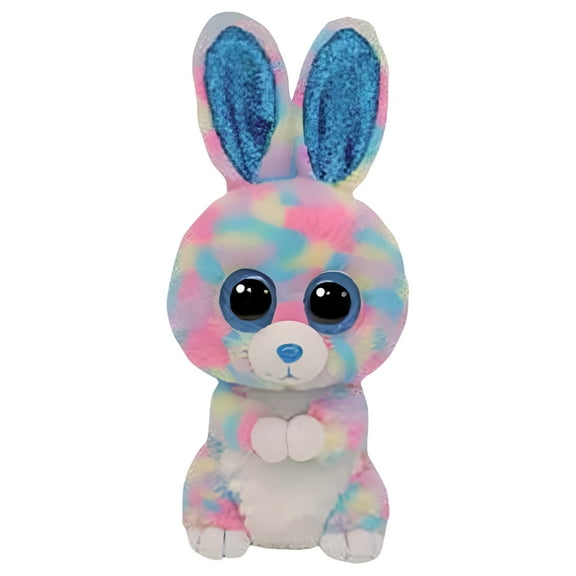 Ty Beanie Boos - Hops the Bunny – Glitter Eyes – Spring, Easter - Stuffed Animal