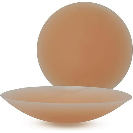 Non-Adhesive Bra Liner Nipple Covers for Women  Reusable Silicone No-Show Inserts with Travel Box