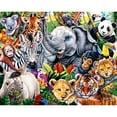 thumbnail image 4 of MasterPieces Kids Jigsaw Puzzle Set - World of Animals 4-Pack 100 Pieces, 4 of 9